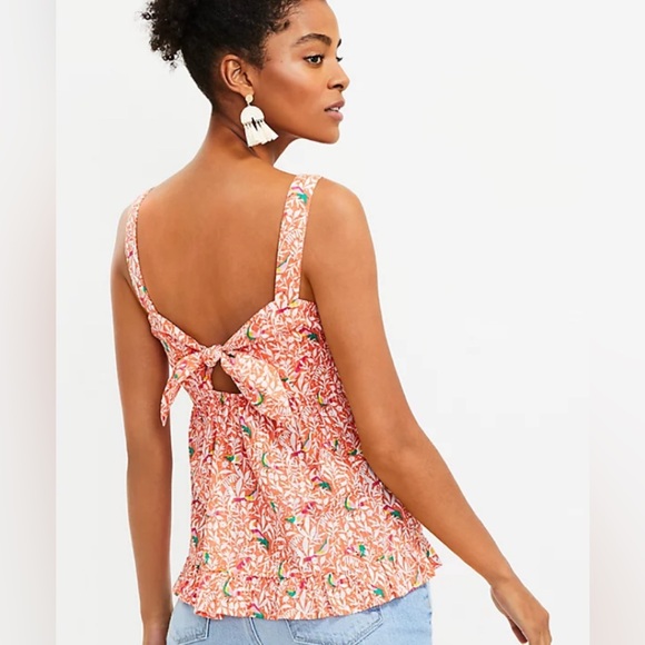 LOFT cami tank top tie back size 4 new - Picture 1 of 4